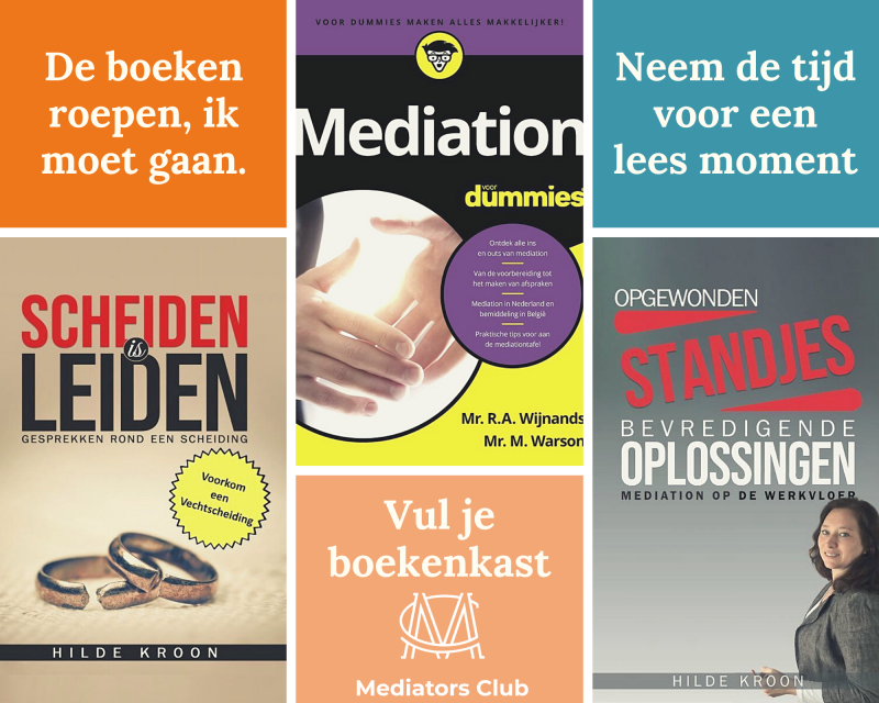 Boeken collage boekentips boeken mediation
