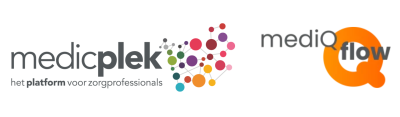 Logo's MedicPlek en MediQflow