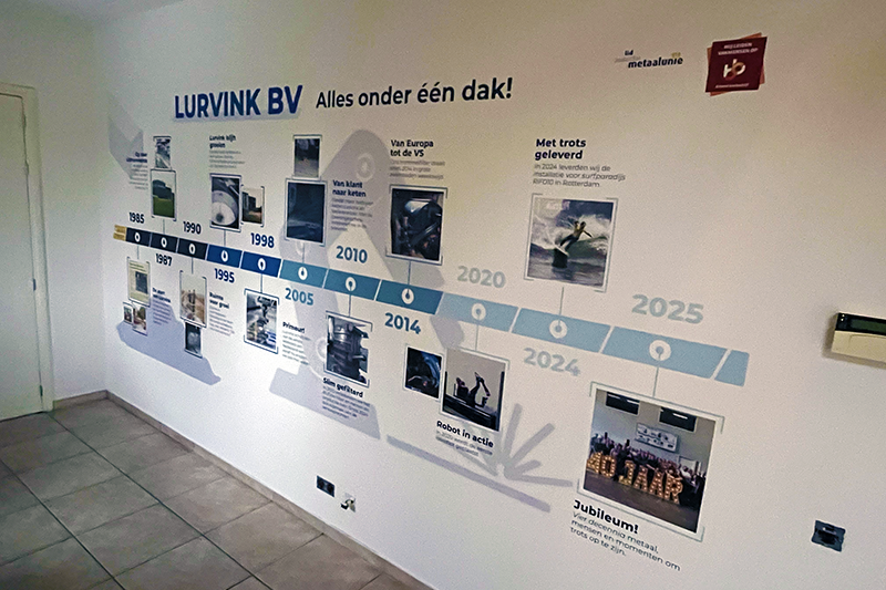 Muurprint voor bedrijven Meesterprint