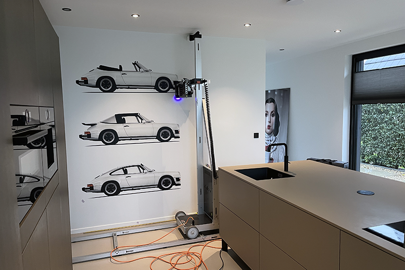 Muurprint voor woonkamer Meesterprint