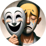 Op het werk ben je de professional, thuis weet je soms niet meer wie je bent. Het masker wordt een automatisme.