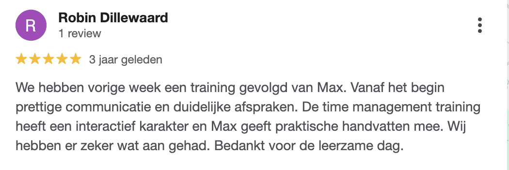 stoïcijns time management training