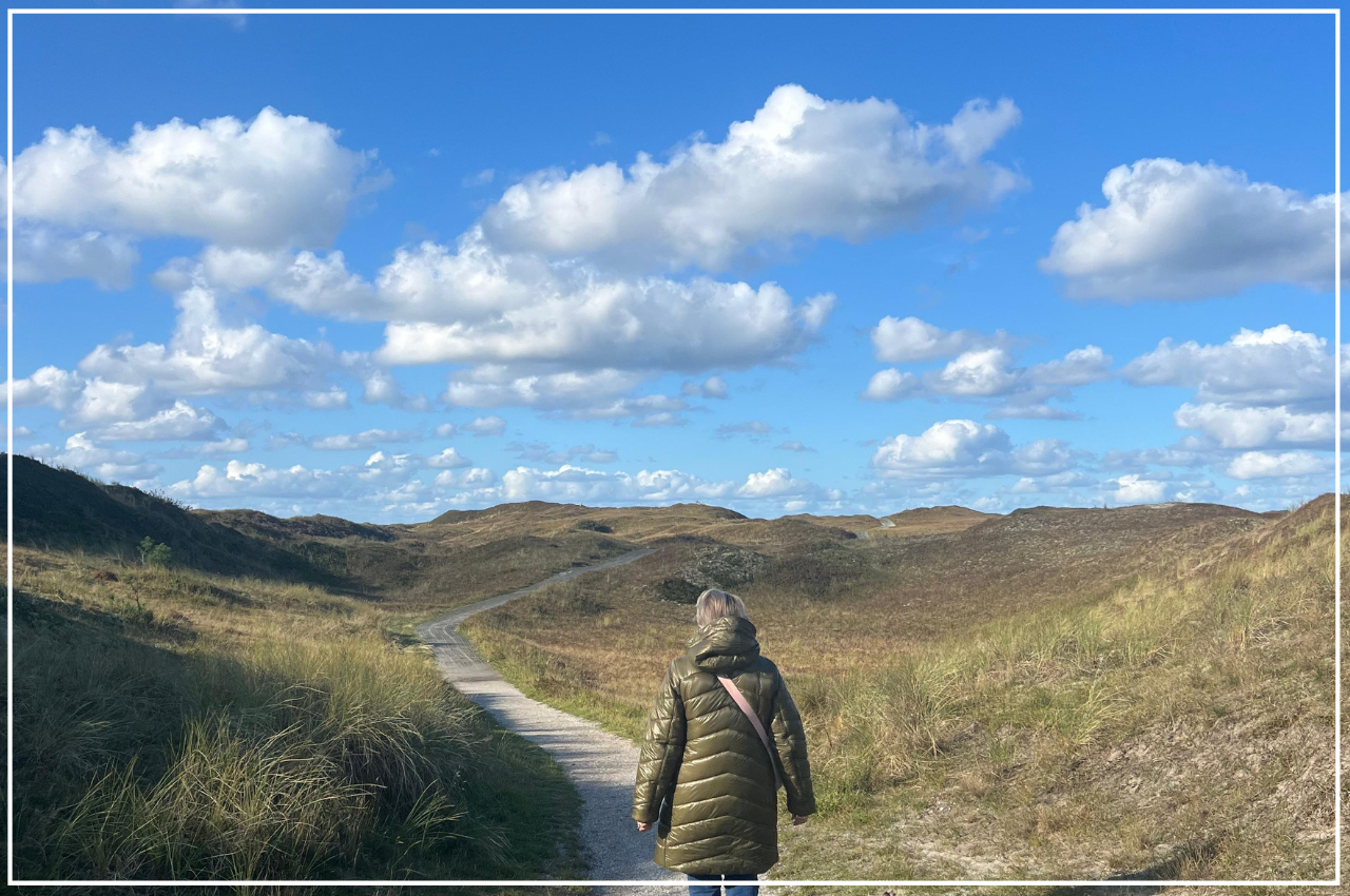 Wandelen in de duinen van Texel