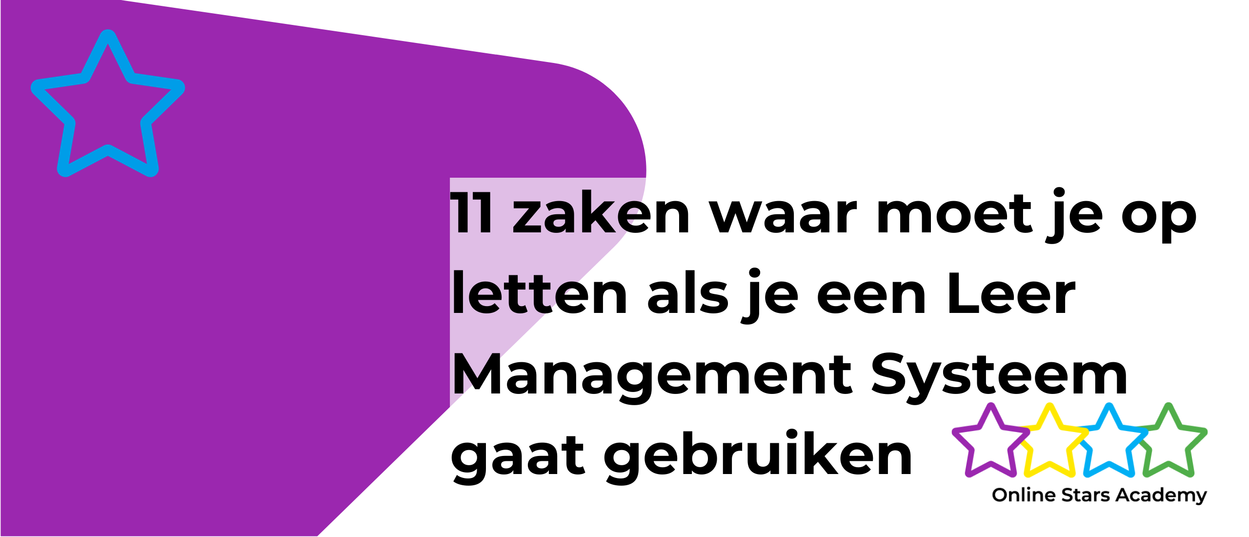 Scorecard voor een Leer Management Systeem (LMS)