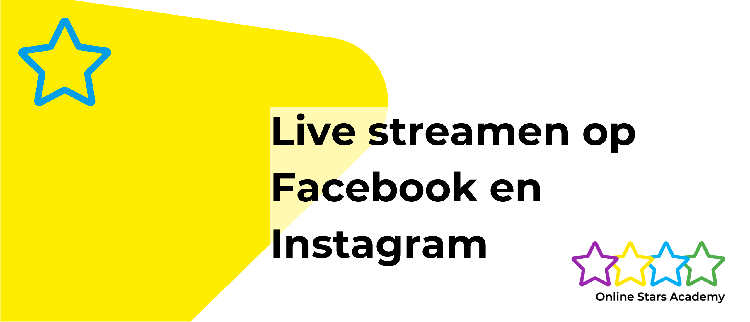 Live streamen op Youtube, Facebook en of Linkedin