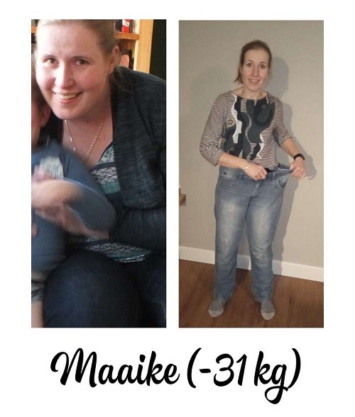 voor- en na foto 30 kilo afvallen
