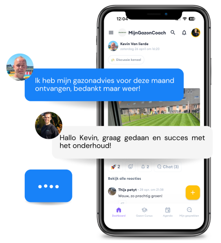 De besloten gazon community PErsoonlijk advies op de gazon app
