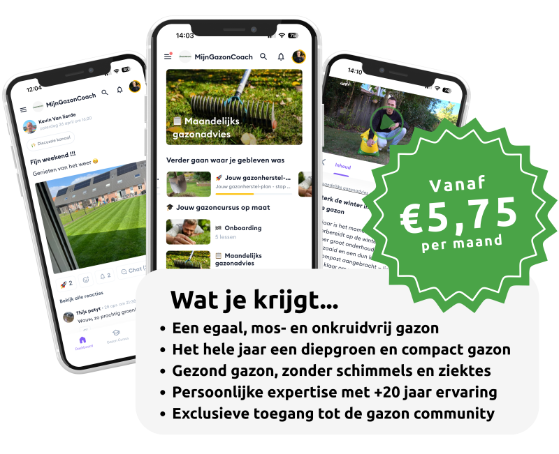 Een groen gazon met de online gazon cursus van MijnGazonCoach