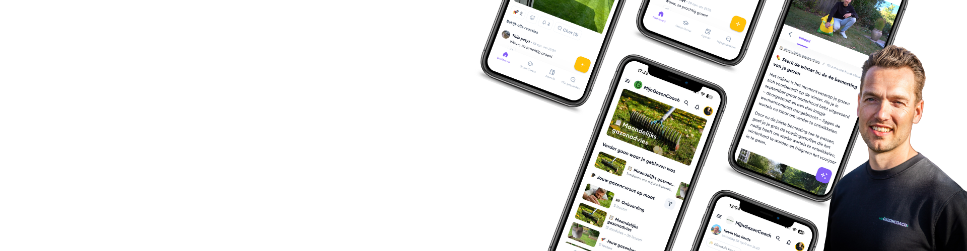 Gazoncursus van MijnGazonCoach aanmelden Direct aanmelden voor de gazon app van MijnGazonCoach