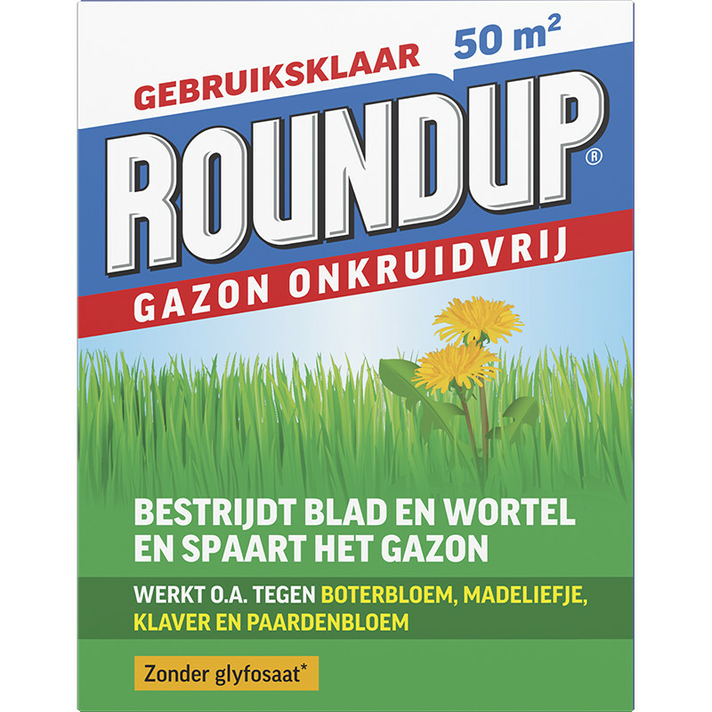 Glyphosaat | Roundup gazon onkruidvrij