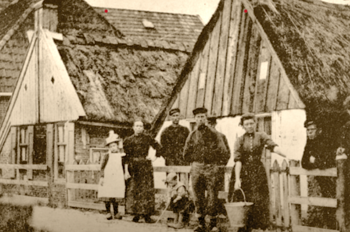 Vakantiehuis Waterstaete Ossenzijl 60, historie Hoofdstraat Ossenzijl 1900