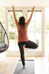 Yoga boom houding