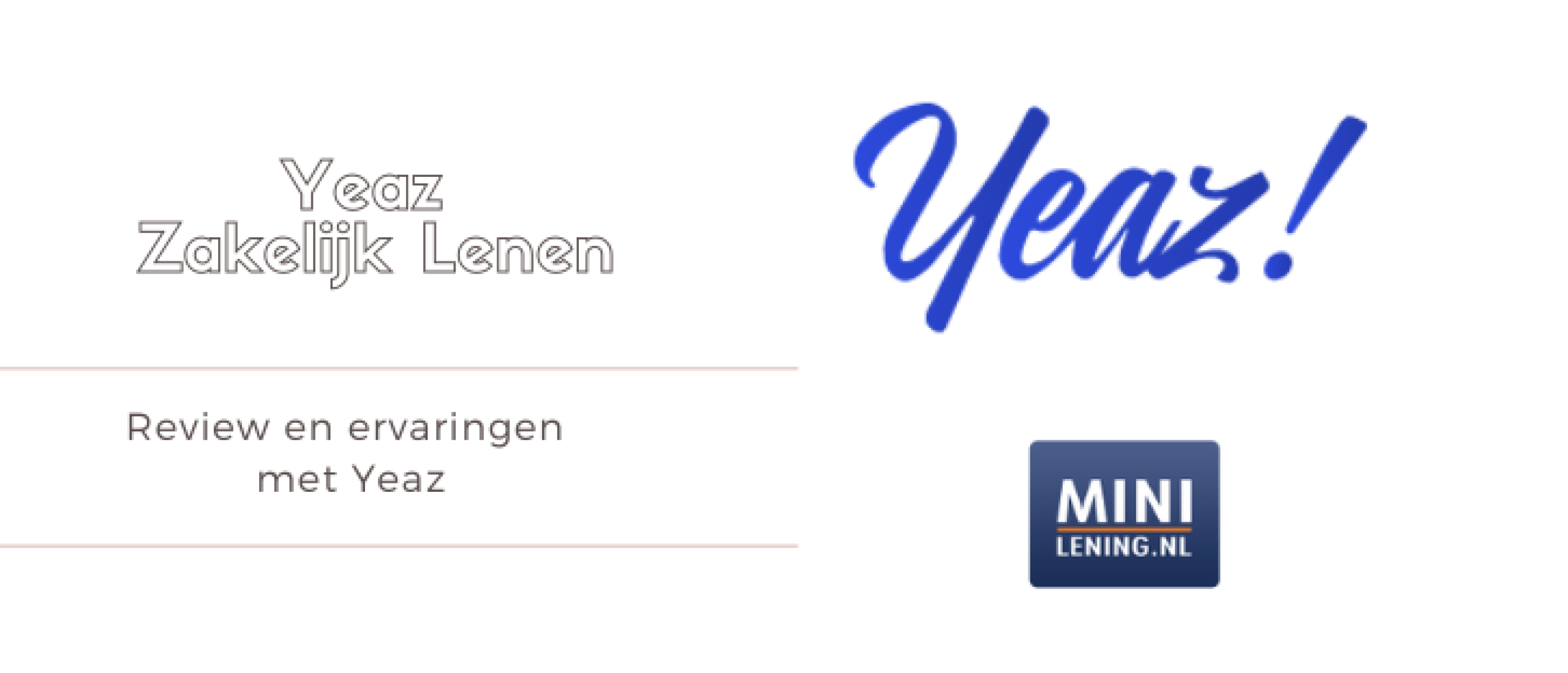 Yeaz Review en Ervaringen [2022] Minilening.nl