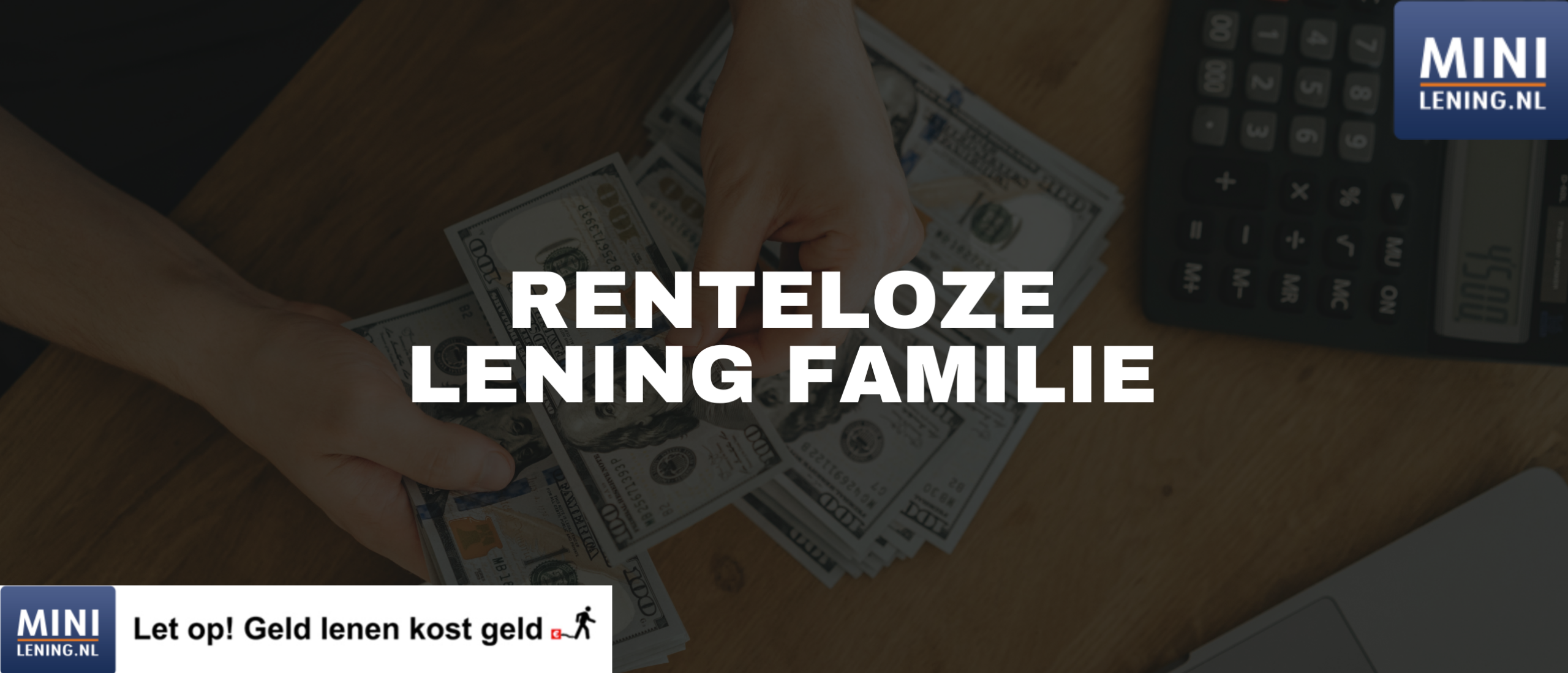 Renteloze lening familie: Geld lenen van familie