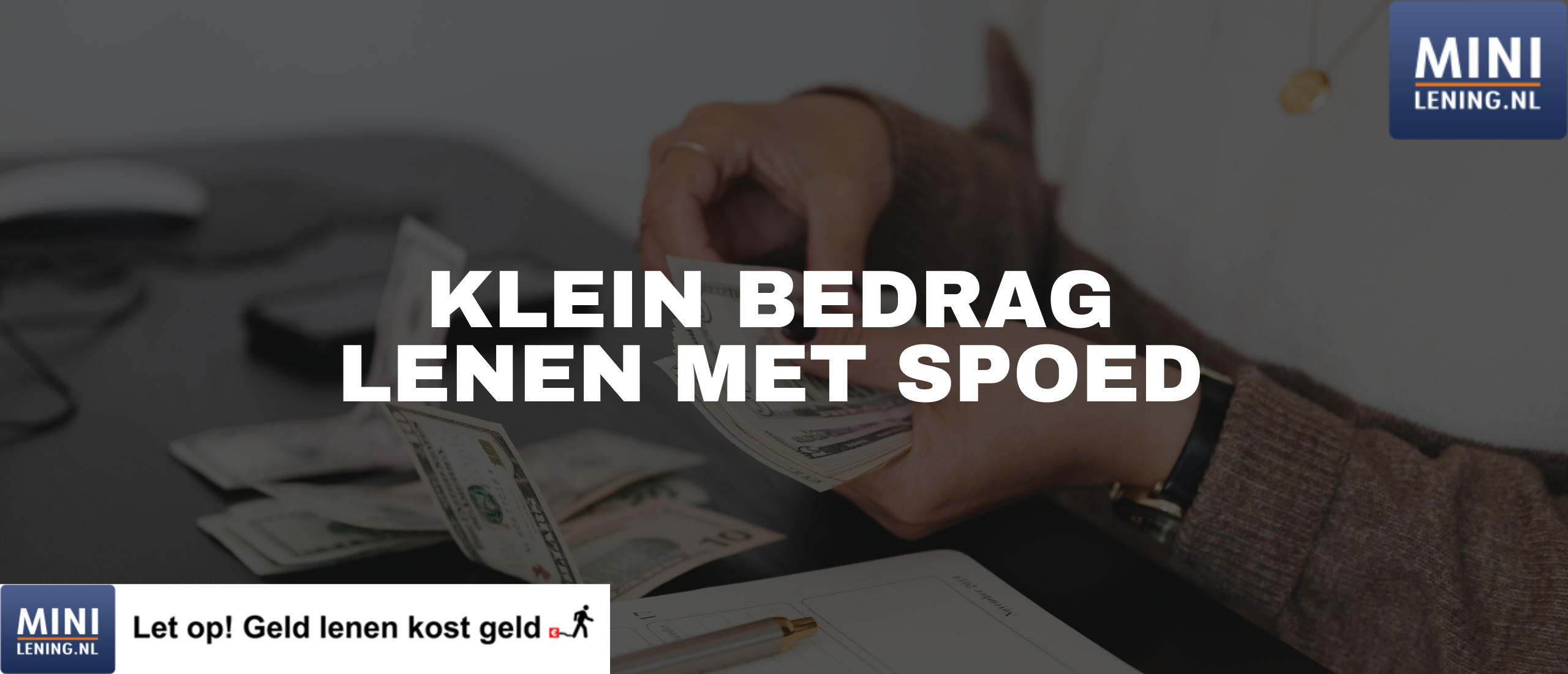 Klein bedrag lenen met spoed [2024] - Geld direct op rekening