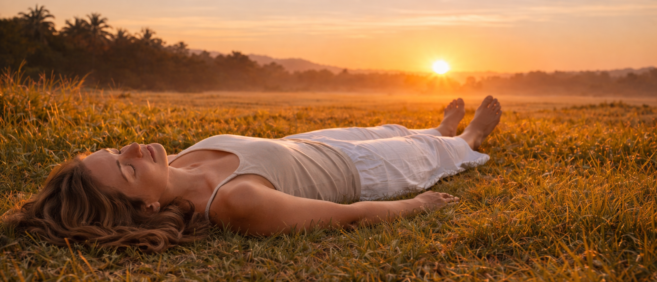 Bodyscan meditatie met visualisatie van zonsopgang