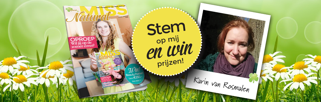 Stem op Karin van Rosmalen voor de Miss Natural cover!