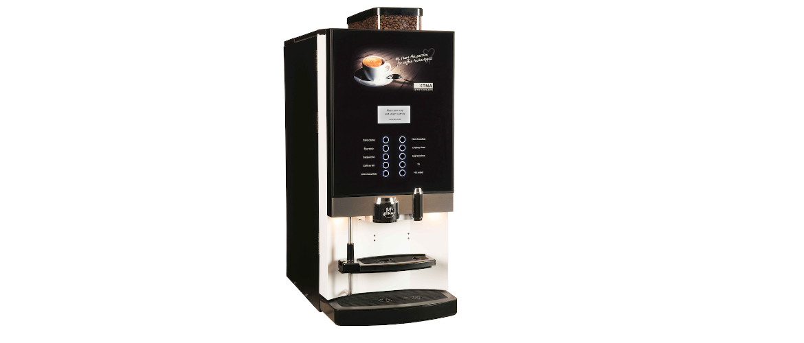 Tucana Espresso Medium geeft goede kantoor koffie door druk op de