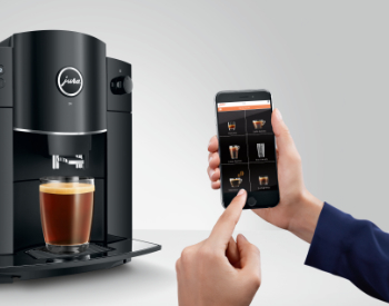 Jura D4 koffiemachine bedienen via de app