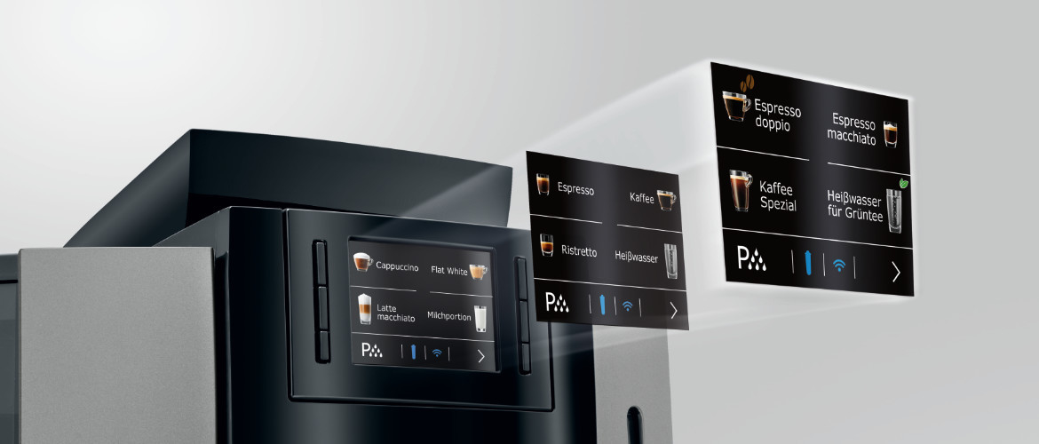 Bediening Jura koffiemachine