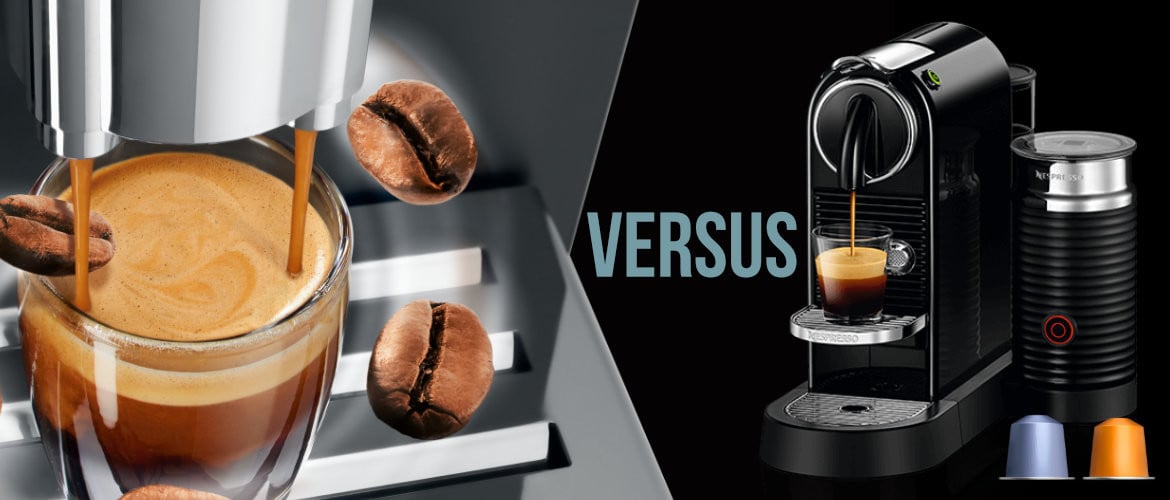 Honger diefstal piek Nespresso versus koffiebonen met een volautomatische machine