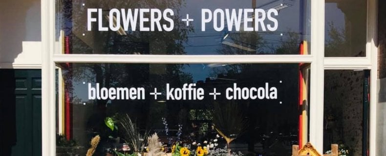 Flowers & Powers: voor bloemen, koffie en chocola
