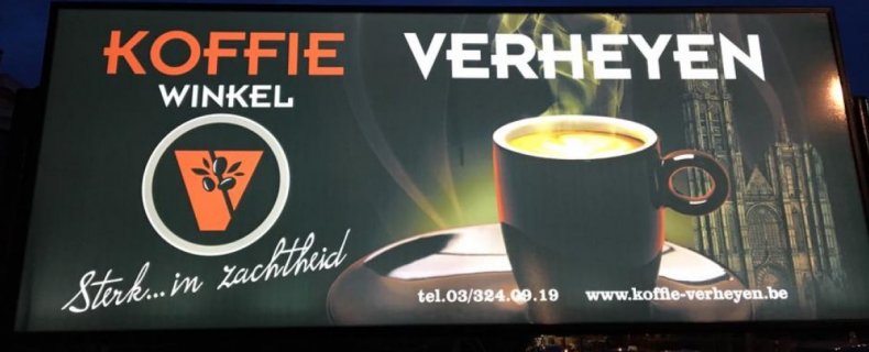 Koffie Verheyen, sterk... in zachtheid