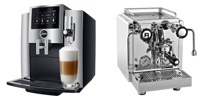 volautomatische of halfautomatische espressomachine