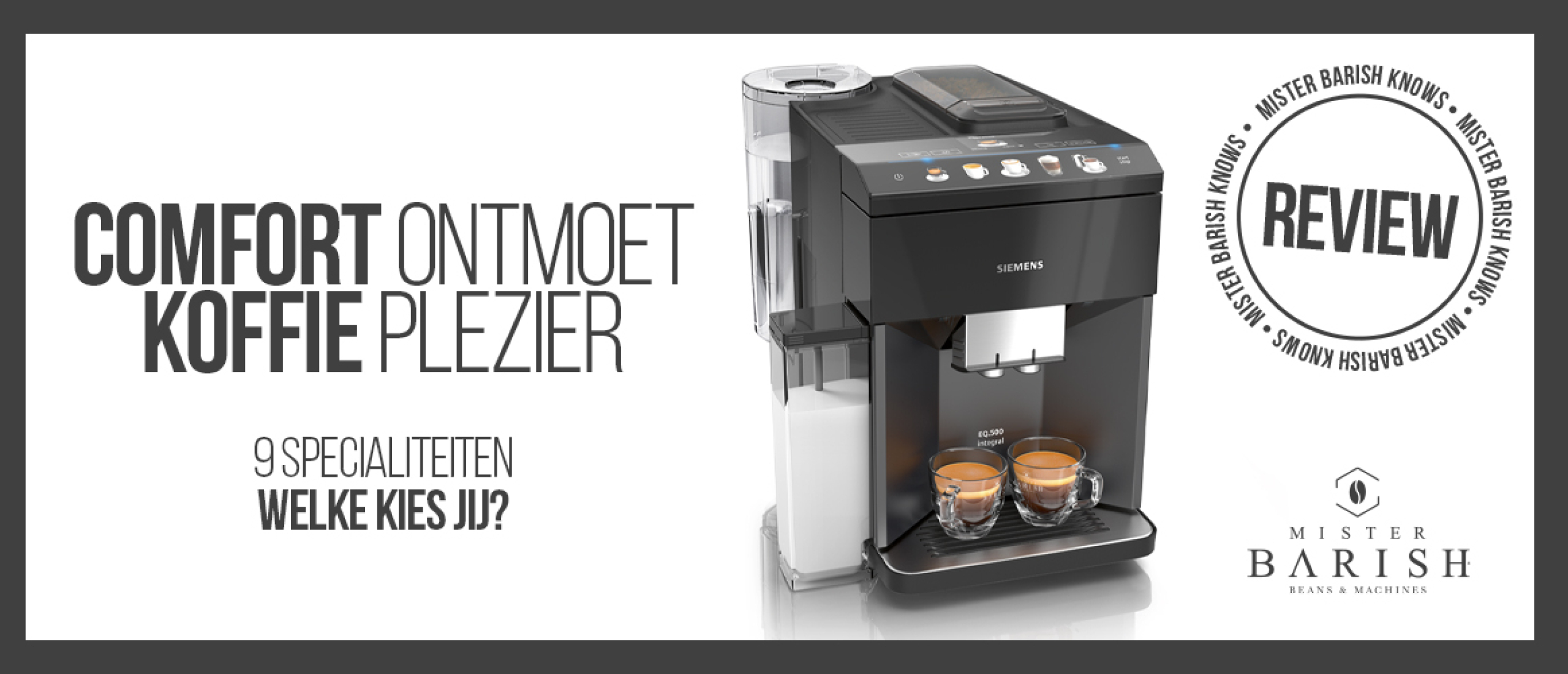 Siemens EQ500: veelzijdige volautomaten voor heerlijke koffie