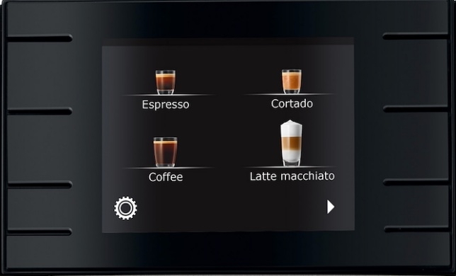 Jura E8 scherm koffiespecialiteit instellen