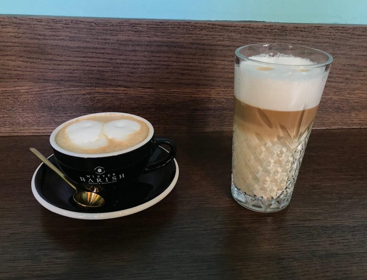 Mister Barish latte macchiato en cappuccino