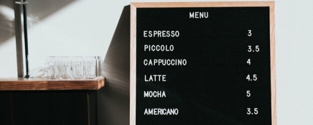 Menu Espresso au lait