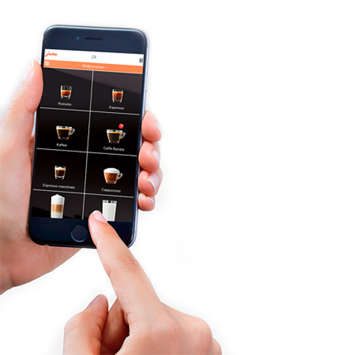 Jura Giga x3 Corona save bediening met de smartphone