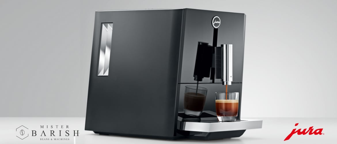 Jura A1 koffiemachine is compact, elegant en zet uitstekende espresso
