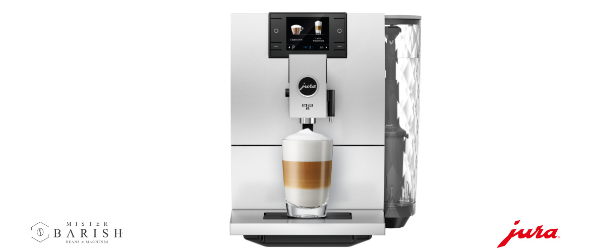 Jura ENA 8 is de prachtige compacte volautomaat voor heerlijke koffie