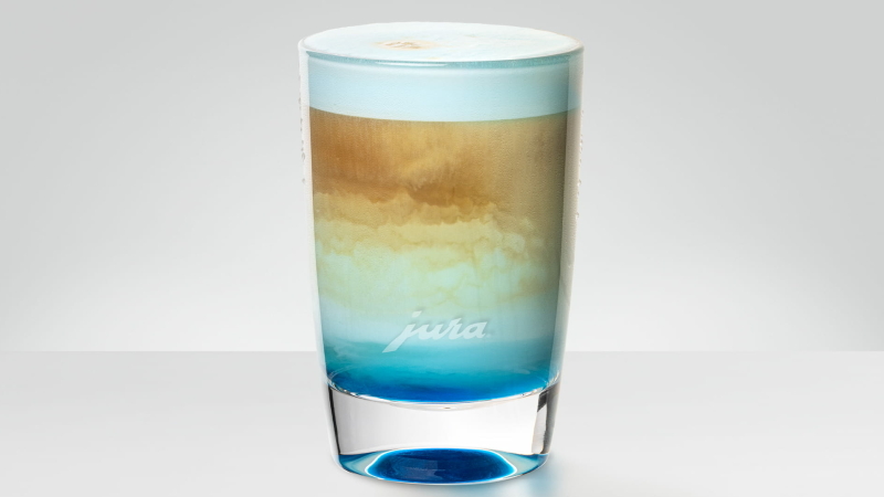 Jura koffierecept Cold Sweet Blue Latte