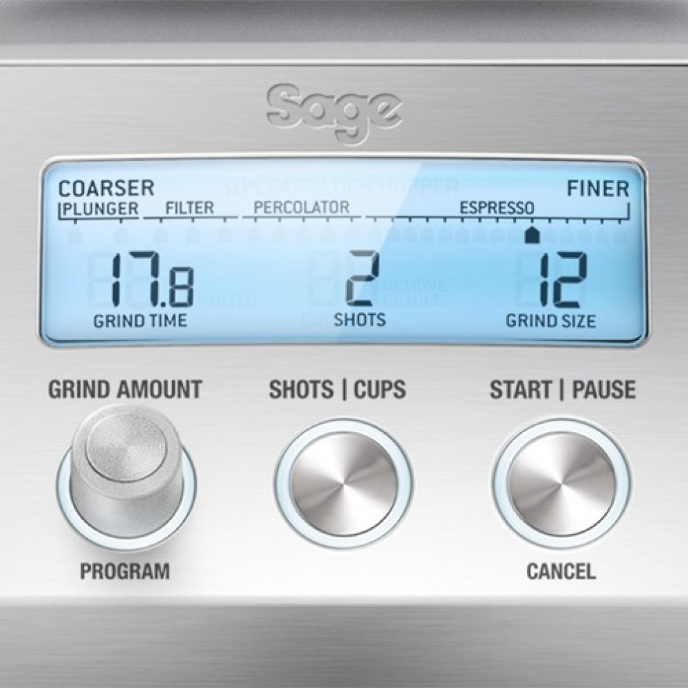 Sage Smart Grinder Pro koffiemolen LCD-Scherm