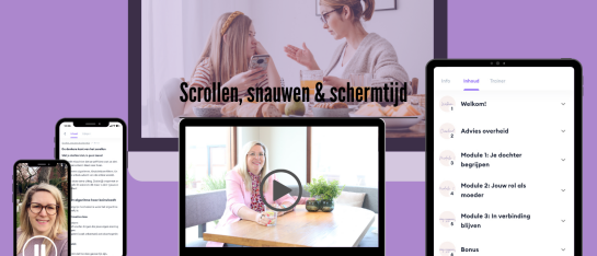 mockup scrollen snauwen en schermtijd