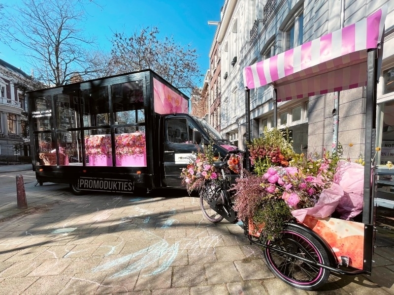 een influencertour met bakfiets en mobiele showroom