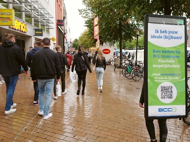 een mooi voorbeeld van een walking billboard