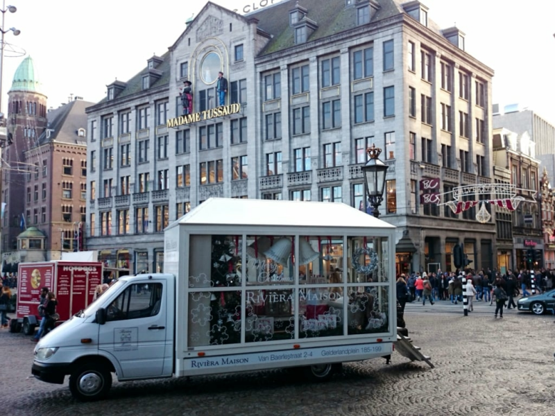 mobiele showroom perfect voor de feestdagen