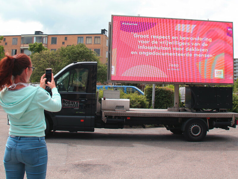 LED-wagen met groot scherm