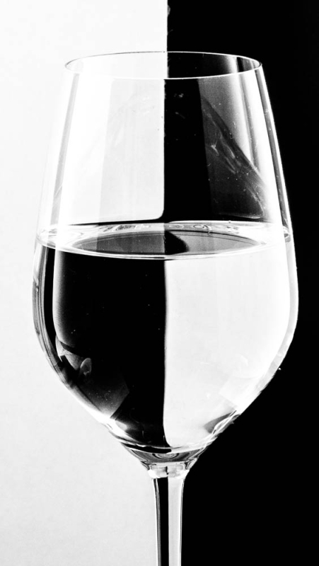 Glas in Zwart-Wit