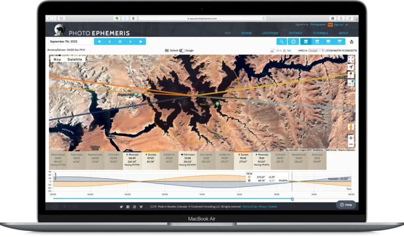 Photographer’s Ephemeris: Plan je Fotoshoots met Perfect Licht