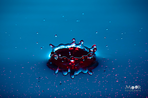 Druppelfotografie Waterdruppels Strobist