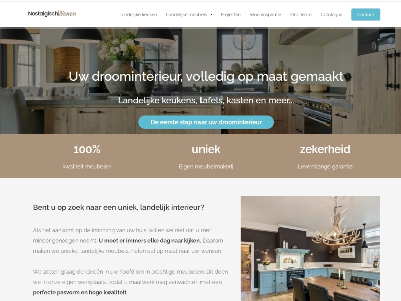 Website Nostalgisch Wonen