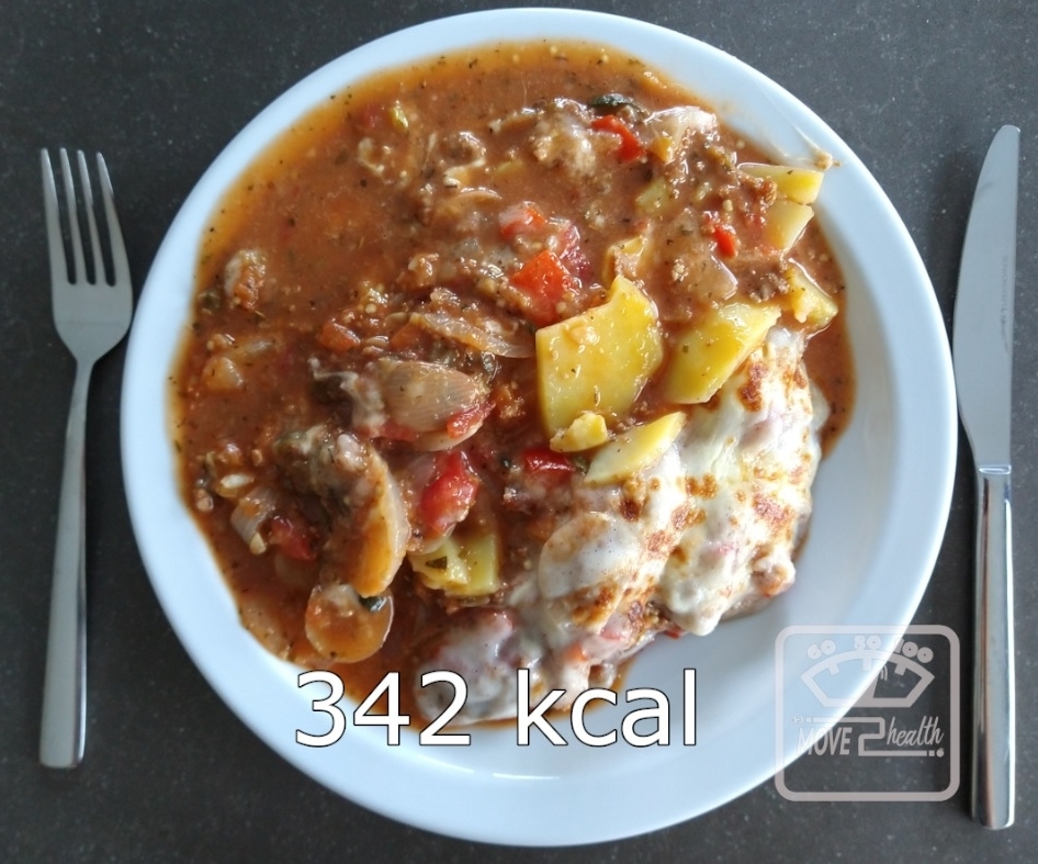 gezonde moussaka met rundgehakt caloriearm en gezond recept 342 kcal portie