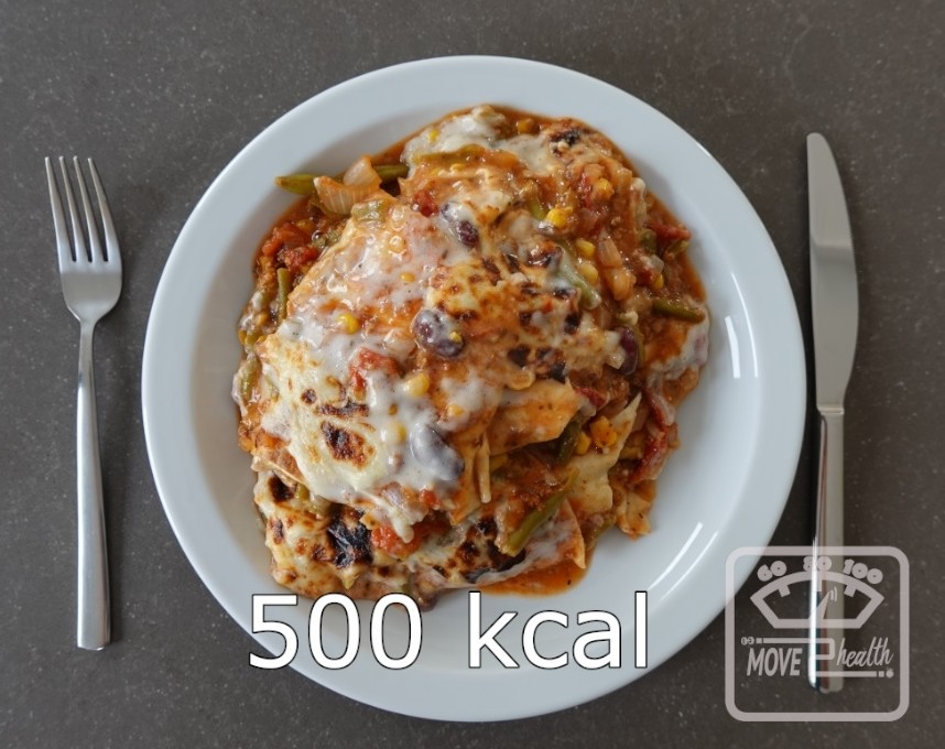 Mexicaanse bonen lasagne portie van 500 kcal