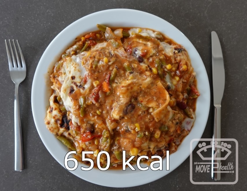 Mexicaanse bonen lasagne portie van 650 kcal