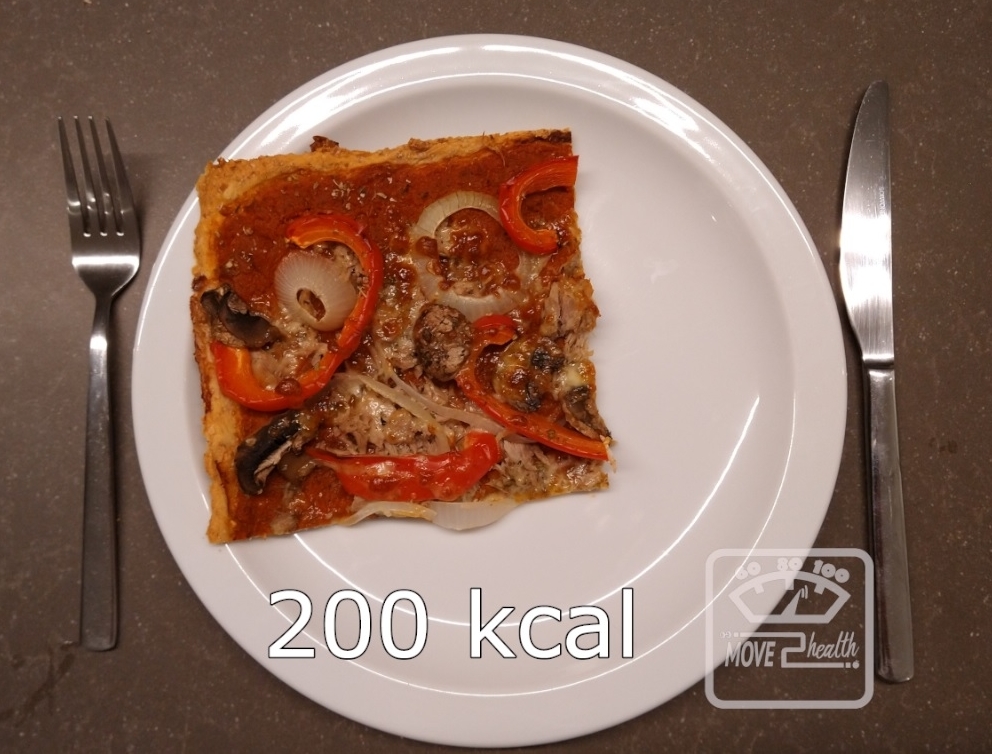 pizza gezond caloriearm laag in kcal portie 200 kcal